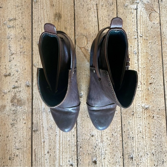 Rag & Bone Kinsey Brown Leather Ankle Boots Size 7.5 - Picture 9 of 12